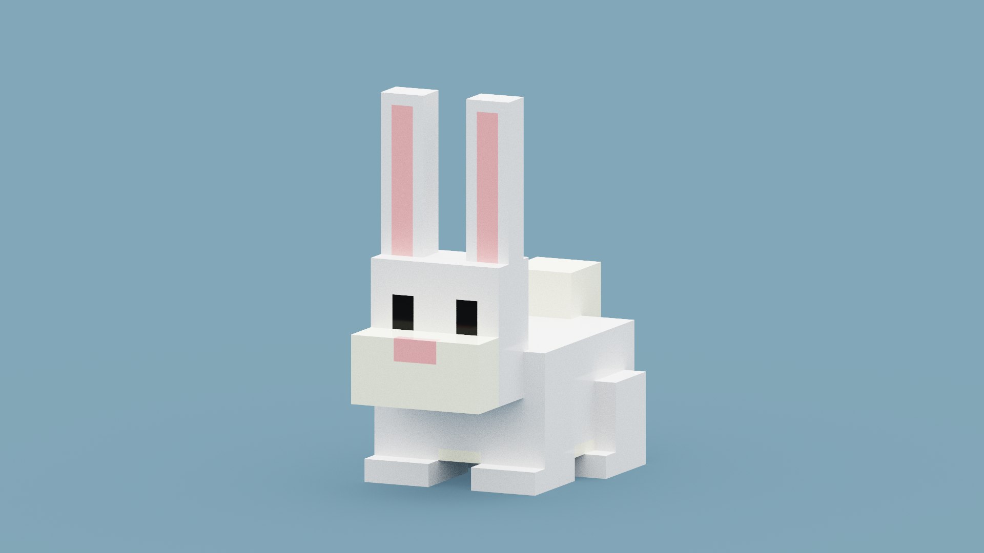 Voxel White Rabbit 3D - TurboSquid 1979389