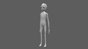 Alien(gray) extraterrestrial 3D model