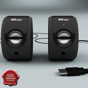 pc acoustic systems trust 3d model