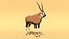 3D gemsbok oryx gazelle nature