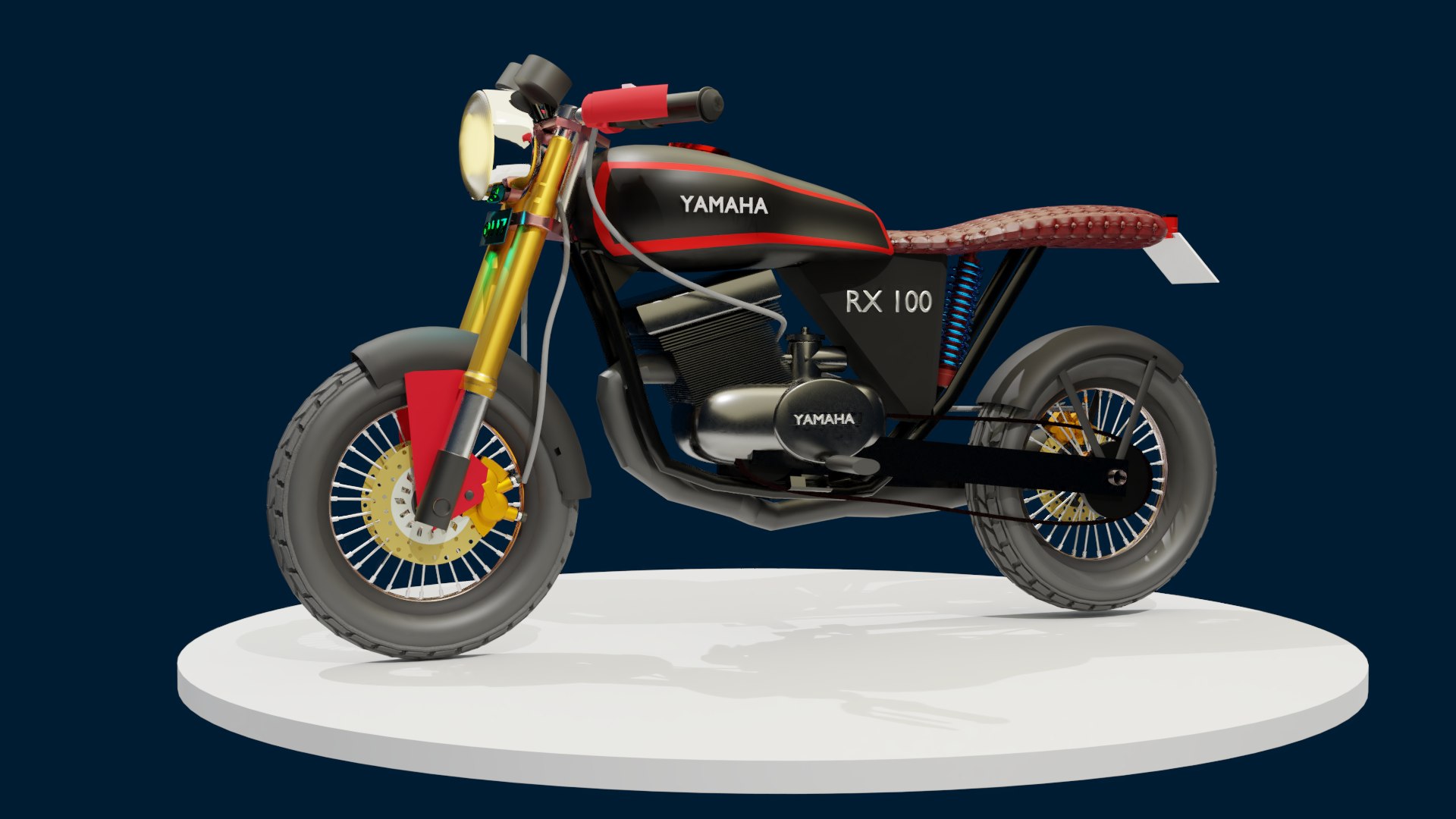 3D Rx 100 Motorcycle - TurboSquid 1620503