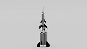 Multi-Stage Rocket 3D model