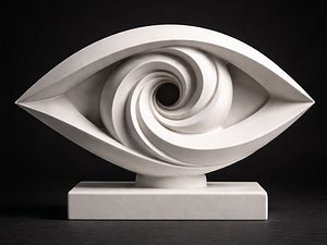 Spiral eye sculpture - 3D Print model 3D