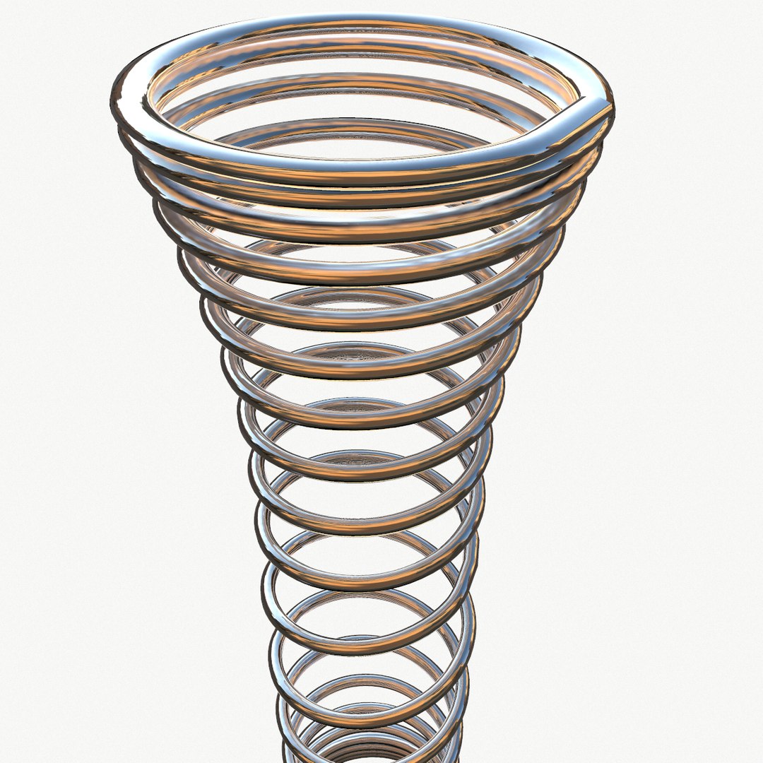Metal Spiral Spring 3D Model - TurboSquid 1410312