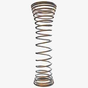 metal spiral spring 3D model