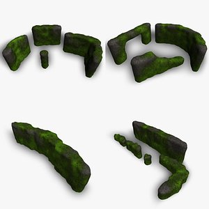 Cave Walls Combo - Moss 2 model