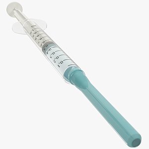 3D model vaccine syringe