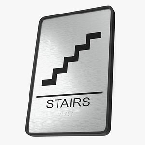 Stairs Sign 3D model