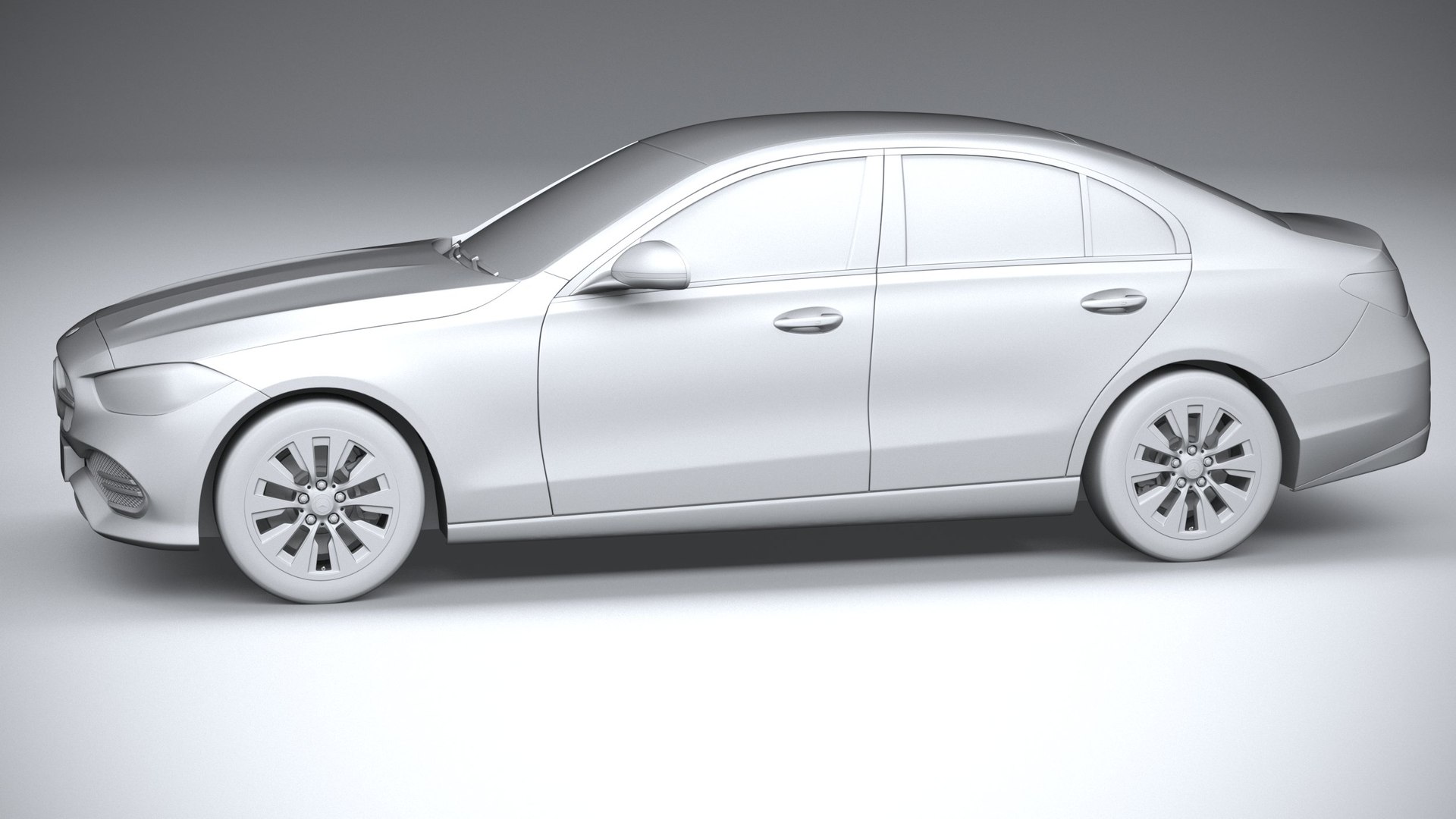 Mercedes-Benz C-Class Basic 2022 3D model - TurboSquid 1864758