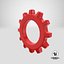 3D Gear Symbol