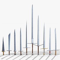 Medieval Swords Pack - 10 PBR Swords