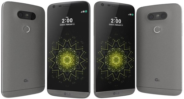 lg g5 black 3d model