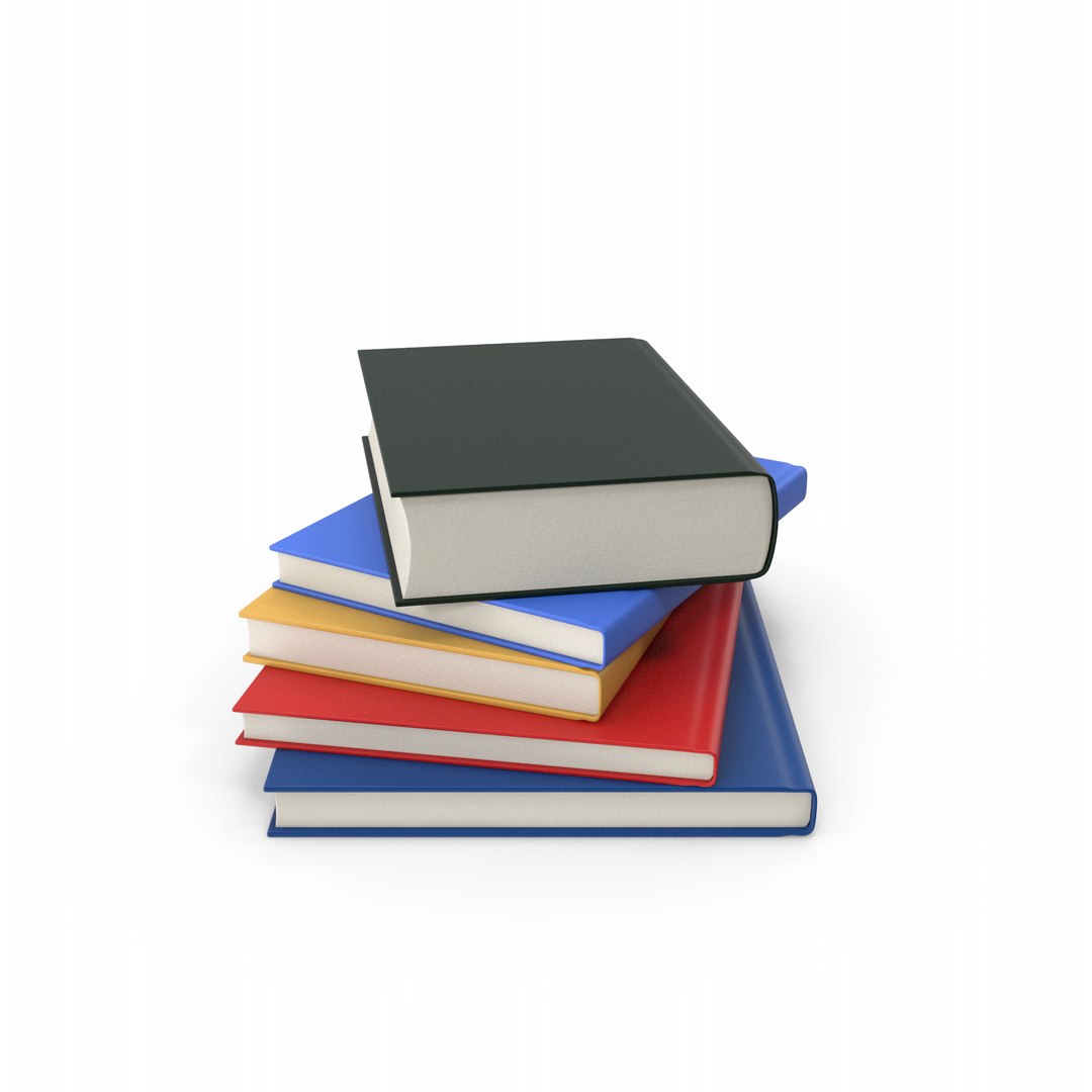 Stack Of Books Model - TurboSquid 1846416