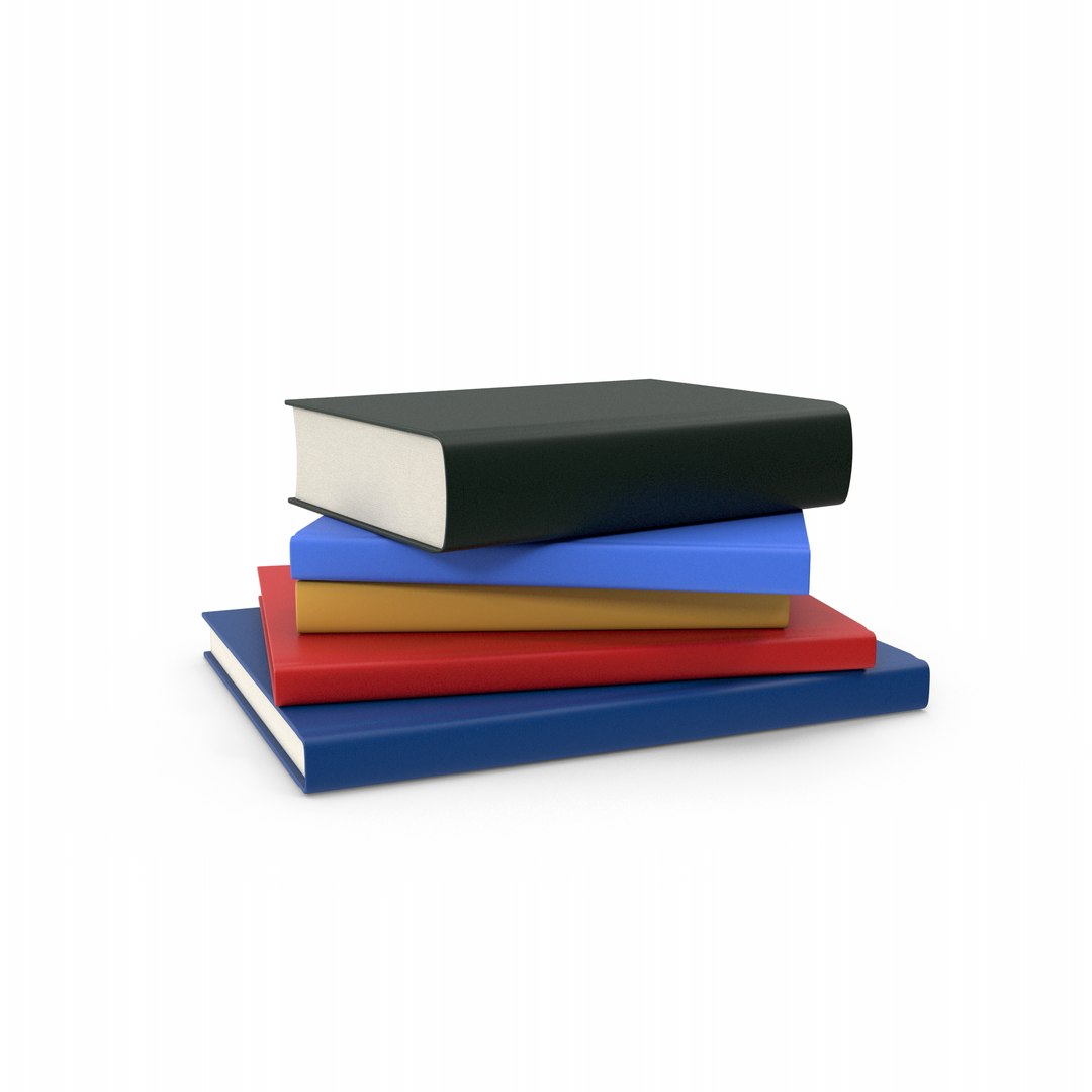 Stack Of Books Model - TurboSquid 1846416