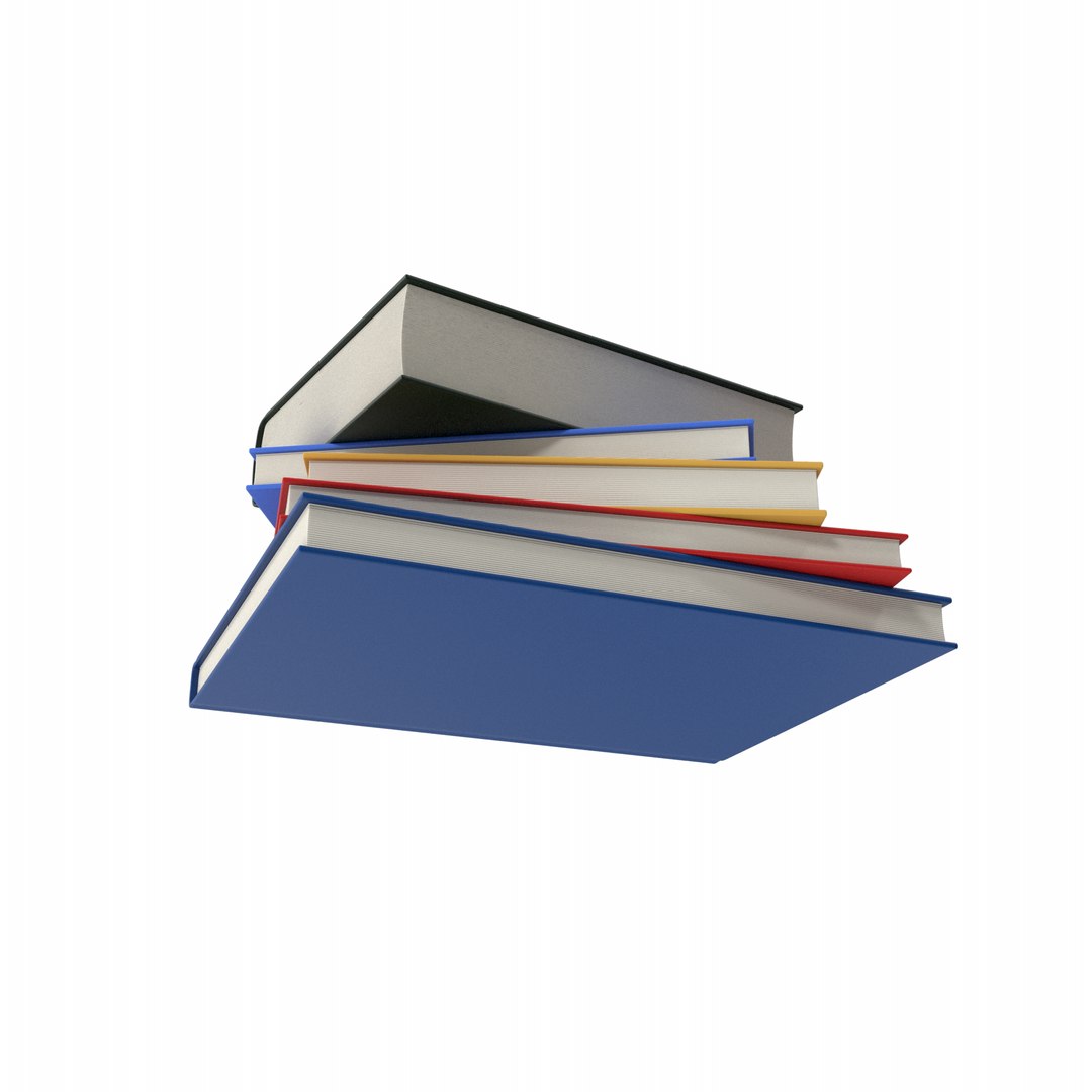 Stack Of Books Model - TurboSquid 1846416