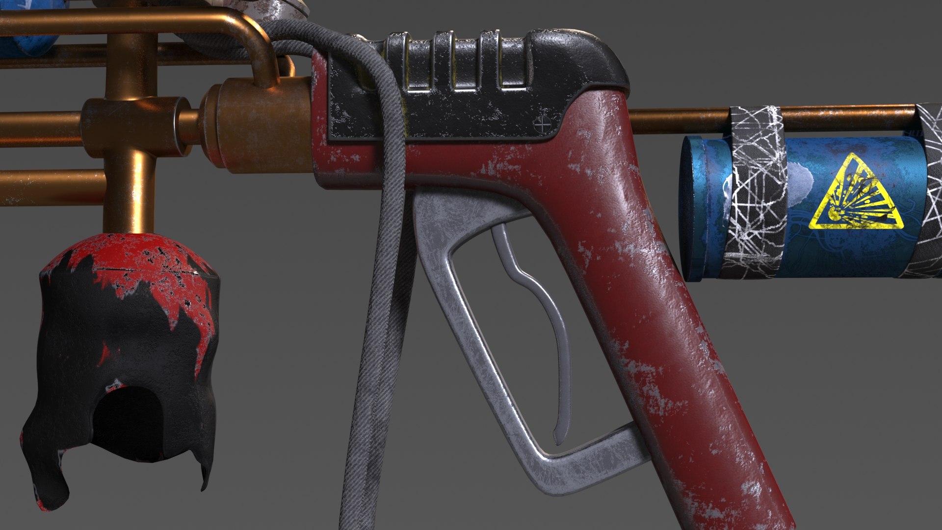 Flamethrower Flame 3D Model - TurboSquid 1203769
