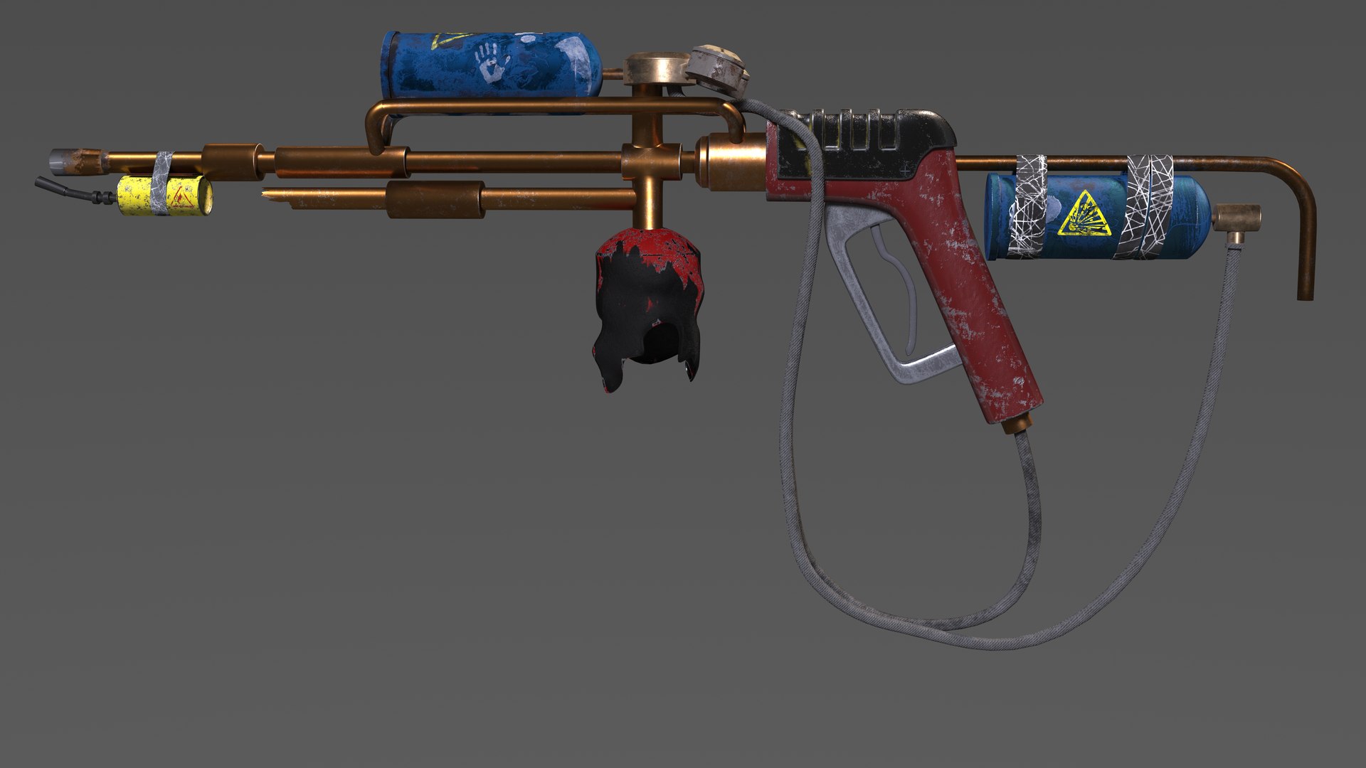 Flamethrower Flame 3D Model - TurboSquid 1203769