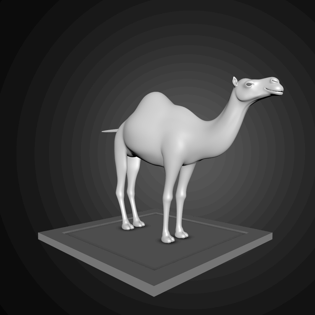 3d dromedary camel model