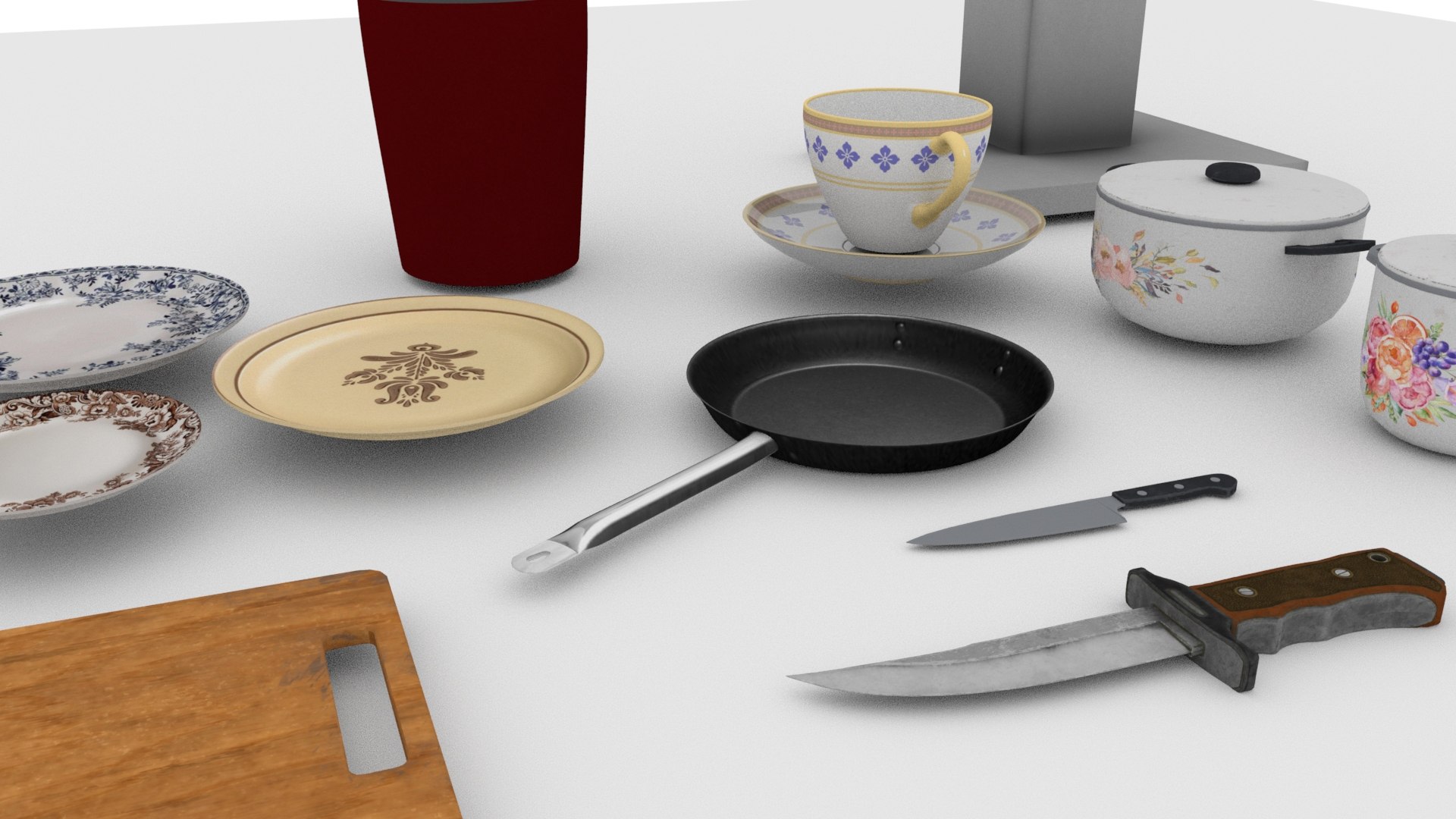 Realistic Kitchen Props Pack PBR Cookware  Tableware Set 3D model https://p.turbosquid.com/ts-thumb/Xp/Dxu1ao/Gh/shot4/jpg/1775919800/1920x1080/fit_q87/a14f90151ec16fe52138120e023b6b7f05422658/shot4.jpg