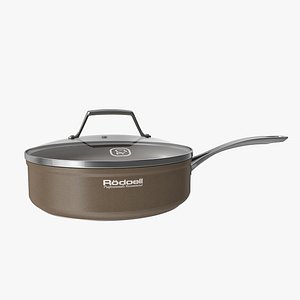 brown pan 3d model
