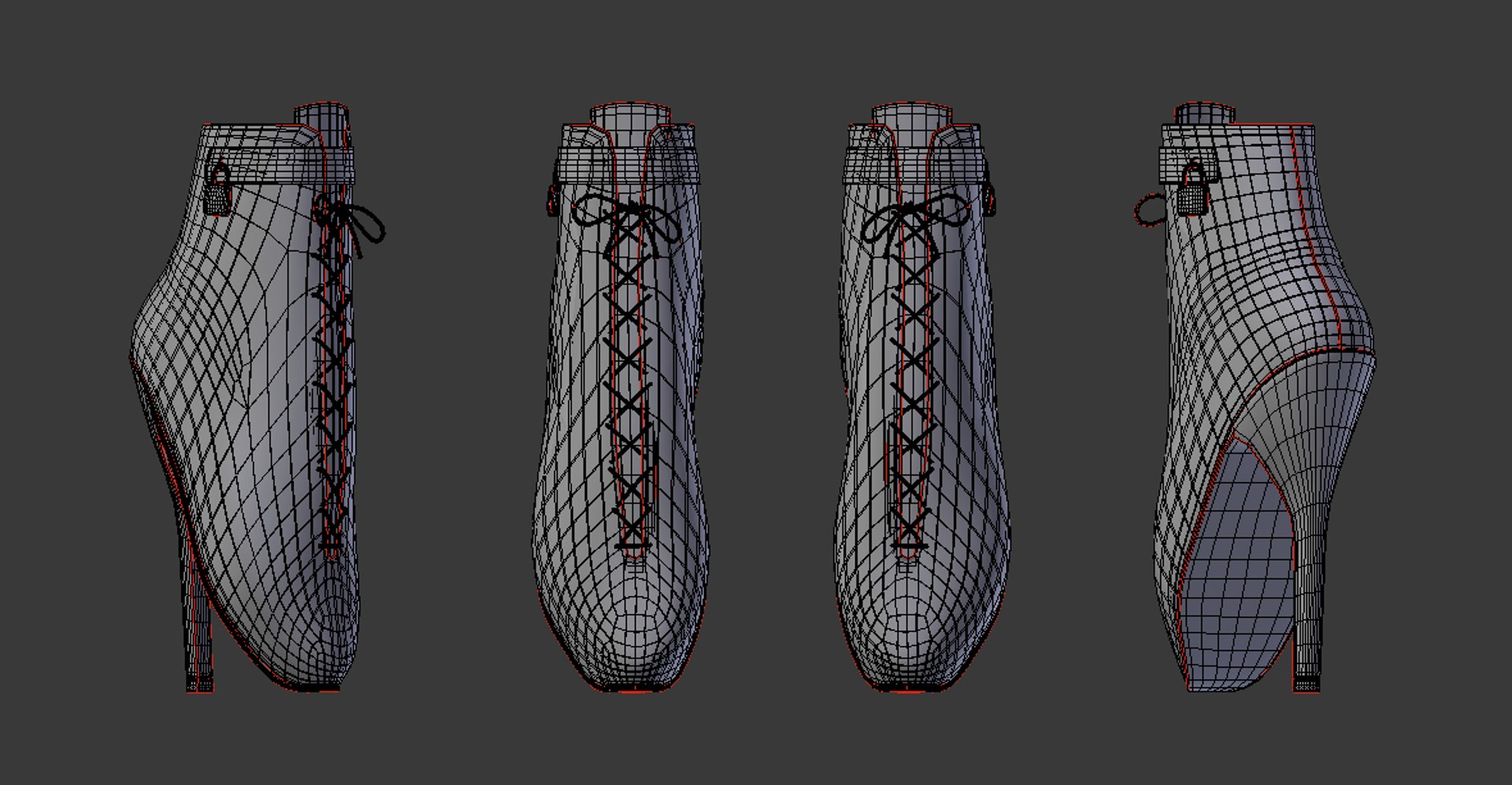 Ballet Heels 3D Model - TurboSquid 1485928