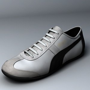 3d realistic puma sneaker model