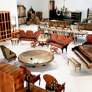 40 Weathered Interior Assets Victorian Pirate Furniture