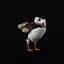 3D Atlantic Puffin Seabird