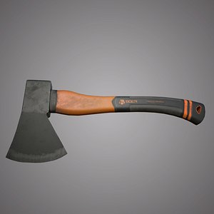3D -Camping Axe - PBR Game Low-poly 3D model - Dirt version and Clear version - model