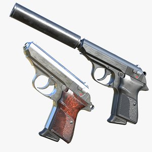 3D Walther PPK- 380 ACP model
