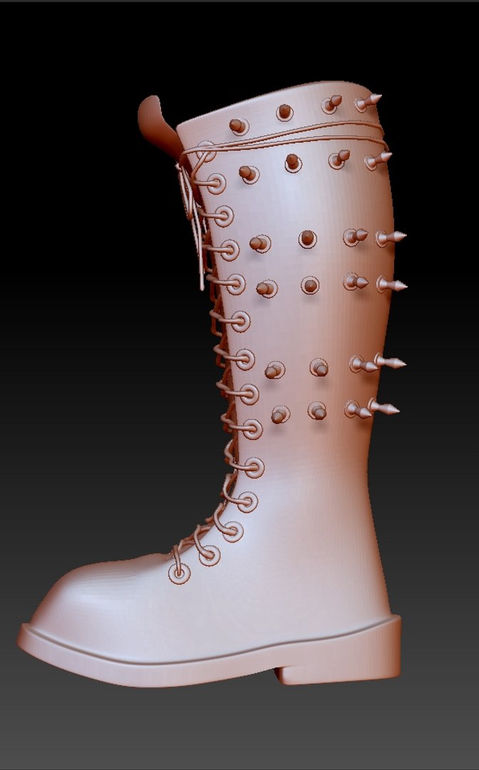Rocking Boots 3d Obj