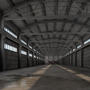 warehouse interior 3D model