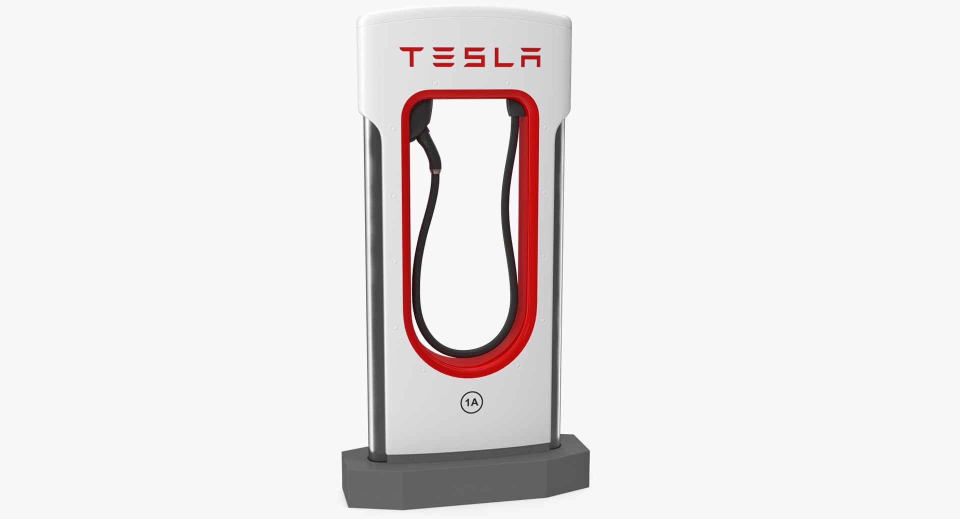 Tesla Supercharger 3D model preview
