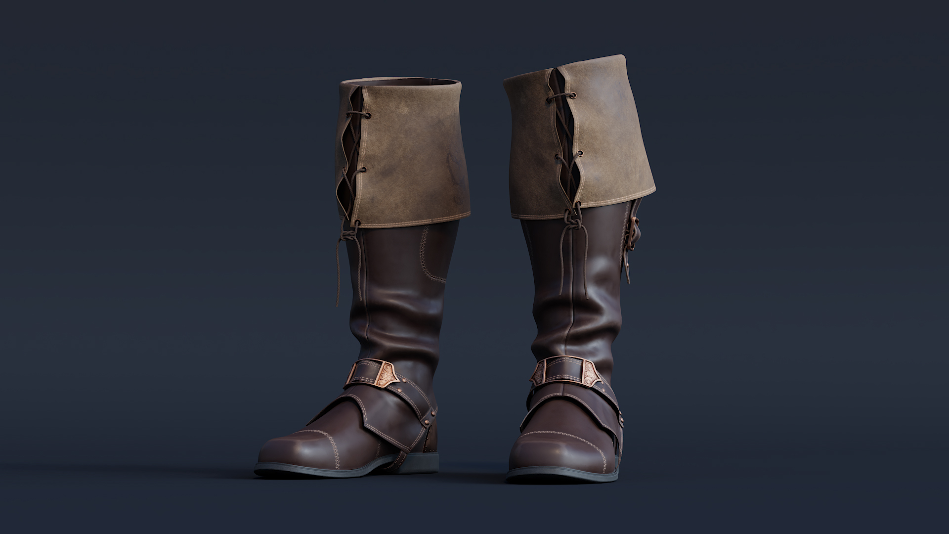 3D pirate boots - TurboSquid 1356847