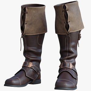 3D pirate boots