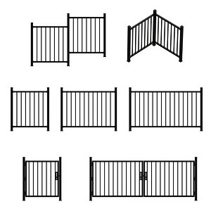 Metal fence 3D model