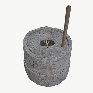 Hand mill of Roman legionaries model
