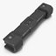 Ram Cylinder Hydraulic Sci-Fi 4 3D Model