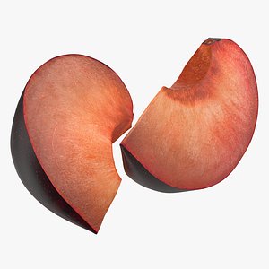 3d max sliced plum 3 modeled