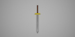 3D 3d knight sword model