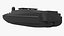 Military Naval Drone Boat Black 3D