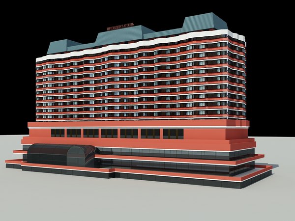 3ds max od president-hotel