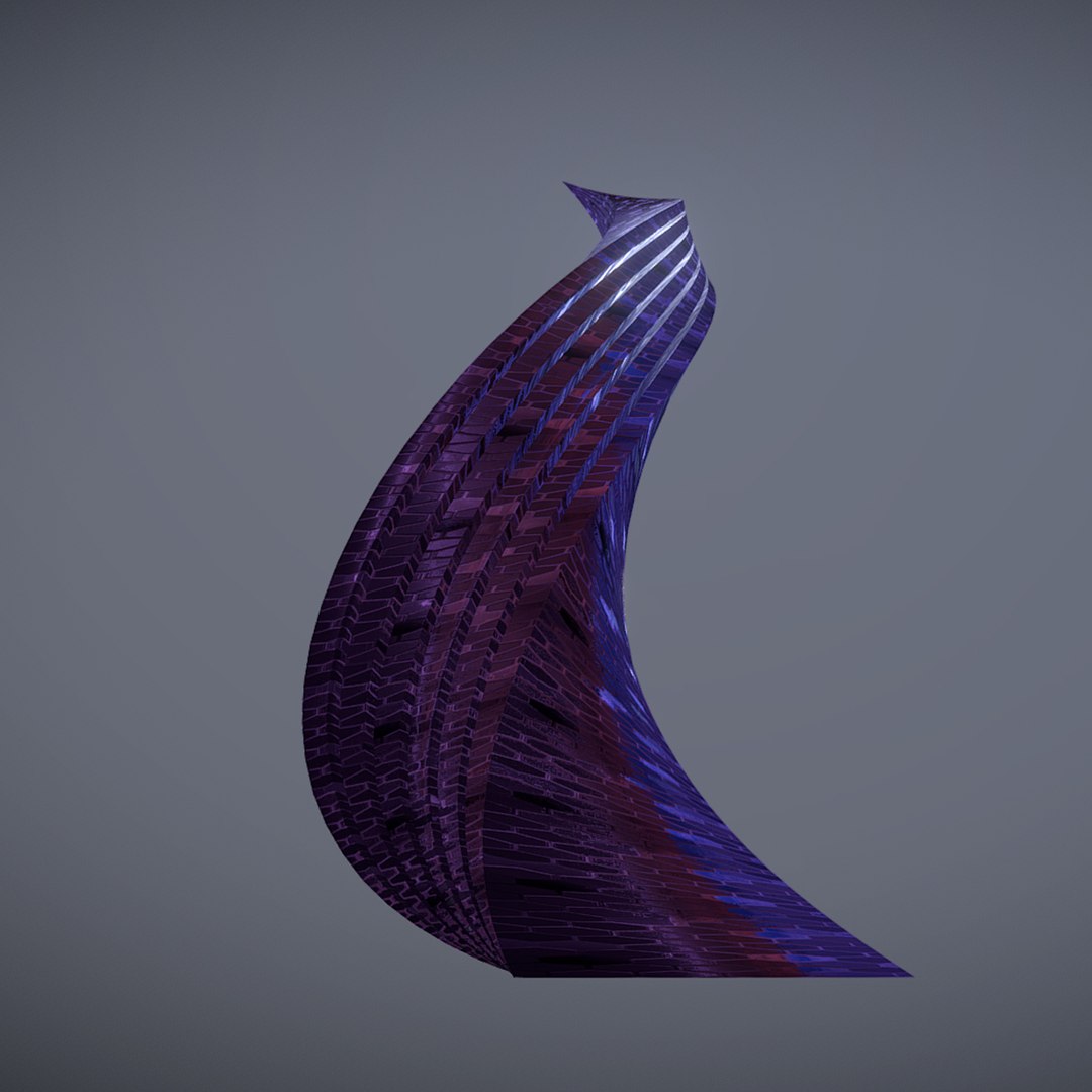 Twisted Layered Tower 3D Model - TurboSquid 1581800