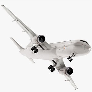 3D Airbus A320 Generic White