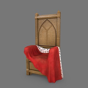 obj wooden throne