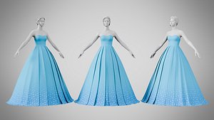 Dress 48 Vivid Cerulean model