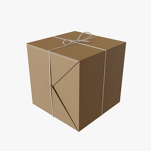 parcel box 3D Render illustration 3D model