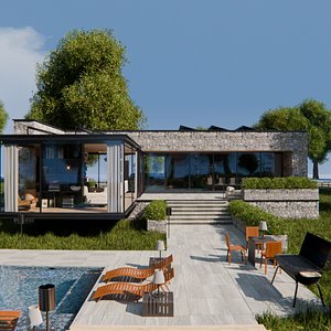 2026 Modern Modular House 14 for Blender Eevee and Cycles