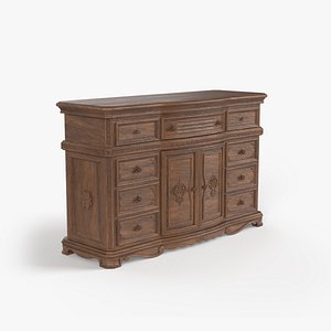 rustic wooden chest of drawers