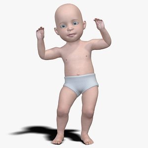 Baby Dancing Animation Rigged